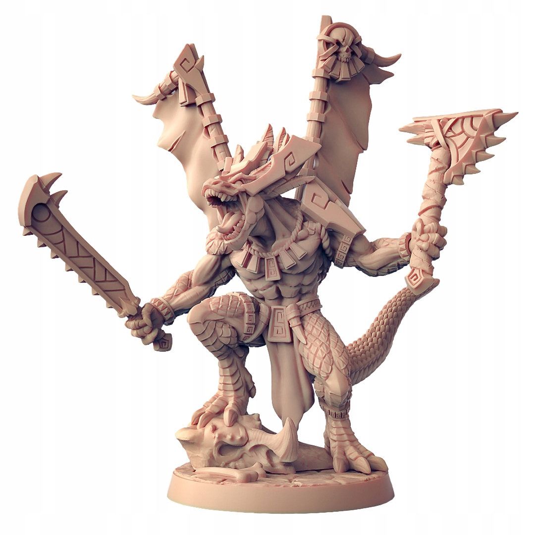 Xol'Toa - Goldmaw Lizard Prince RPG DnD D&D Pathfinder
