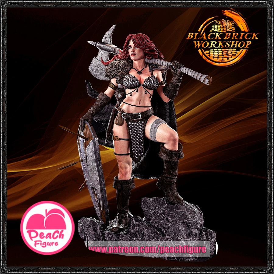 Red Sonja Neupracovaná figurka Peach Měřítko 1/24 (75mm) (sfw) 3D tisk