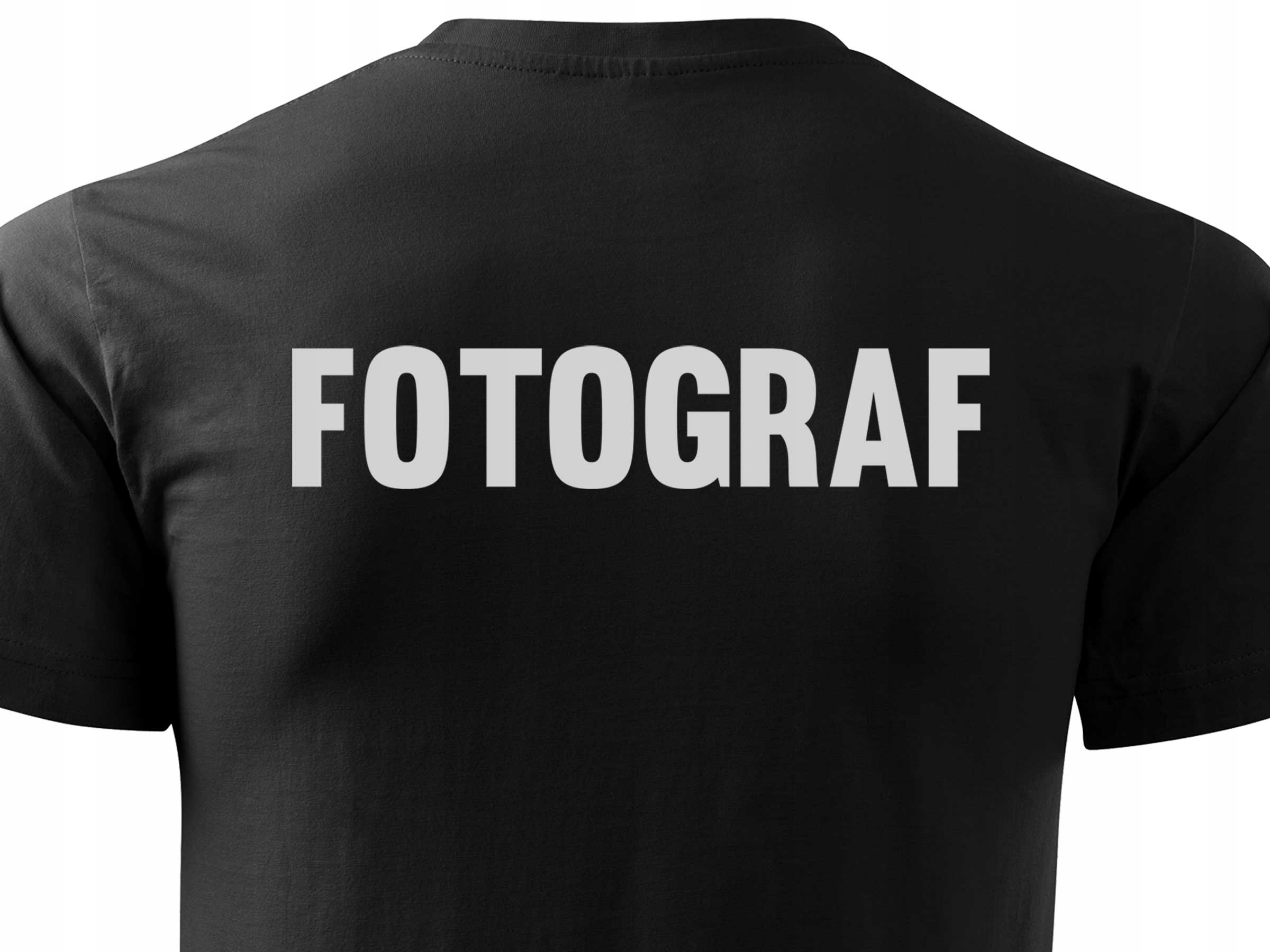 

Foto Koszulka T-shirt Fotografa Odblaskowy Napis