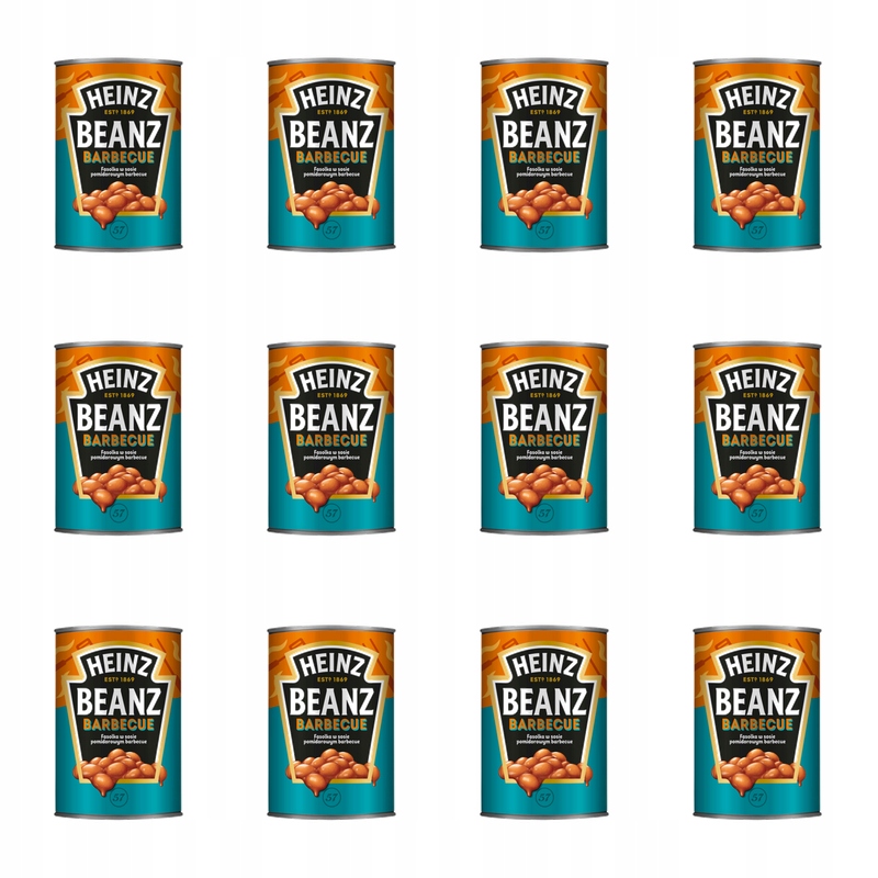 Heinz fazole v barbecue omáčce 390g X12