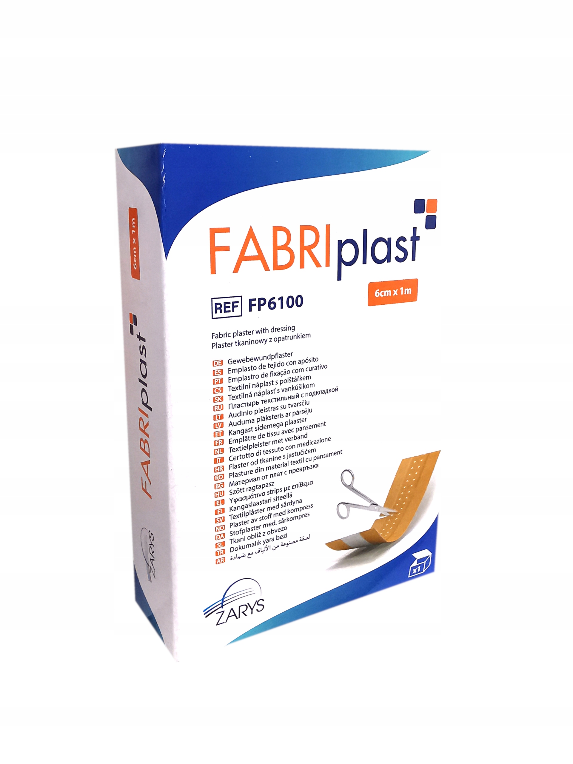 

Plaster z opatrunkiem Fabriplast 6cm x1m do cięcia