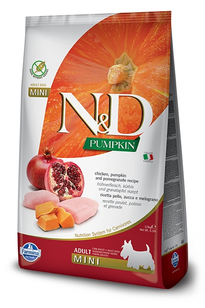 Levně Farmina N&d Pumpkin Grain Free Canine Adult Mini Chicken&Pomegranate 2,5 kg