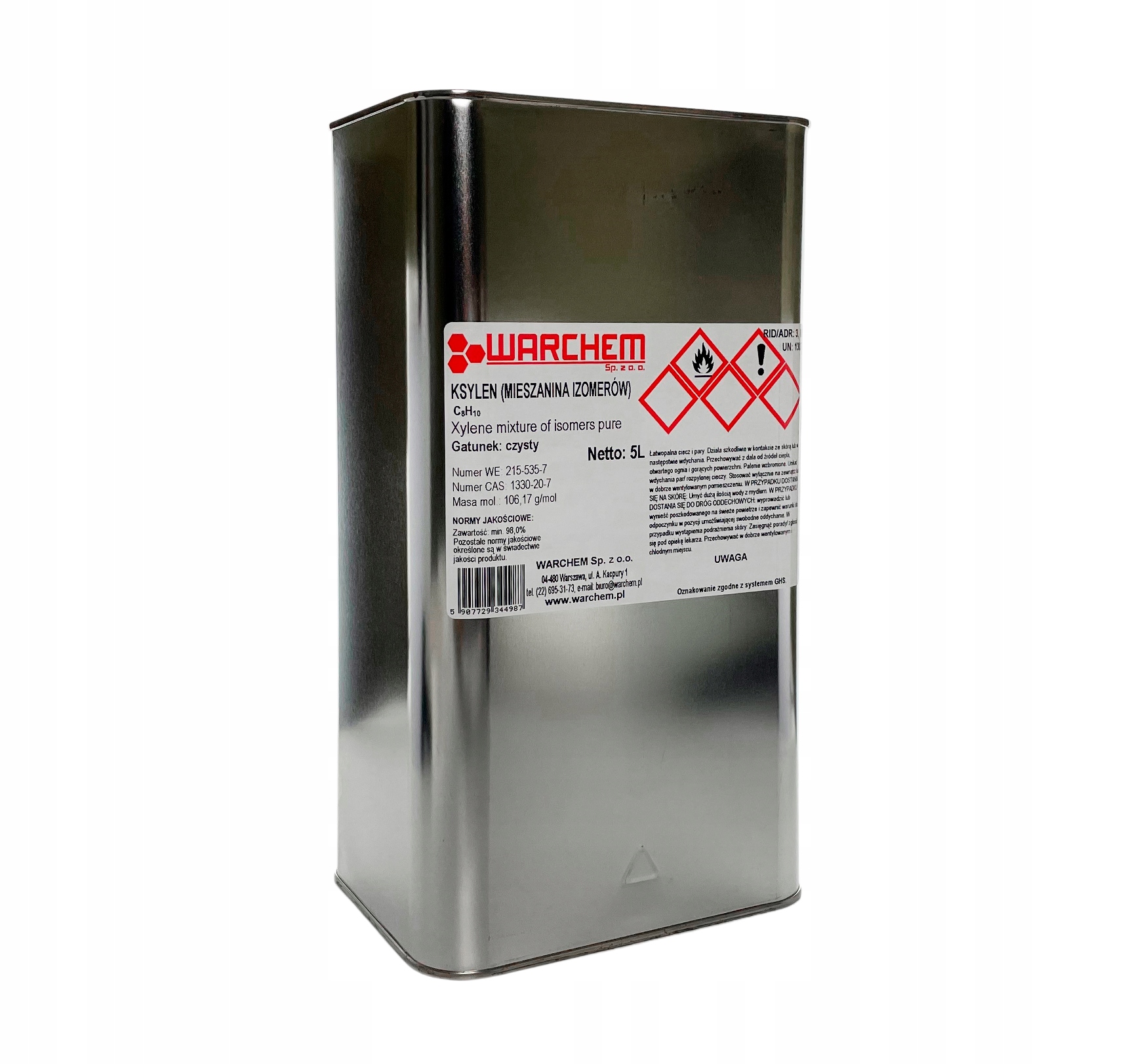Ksylen (mieszanina izomerów) czysty 5L