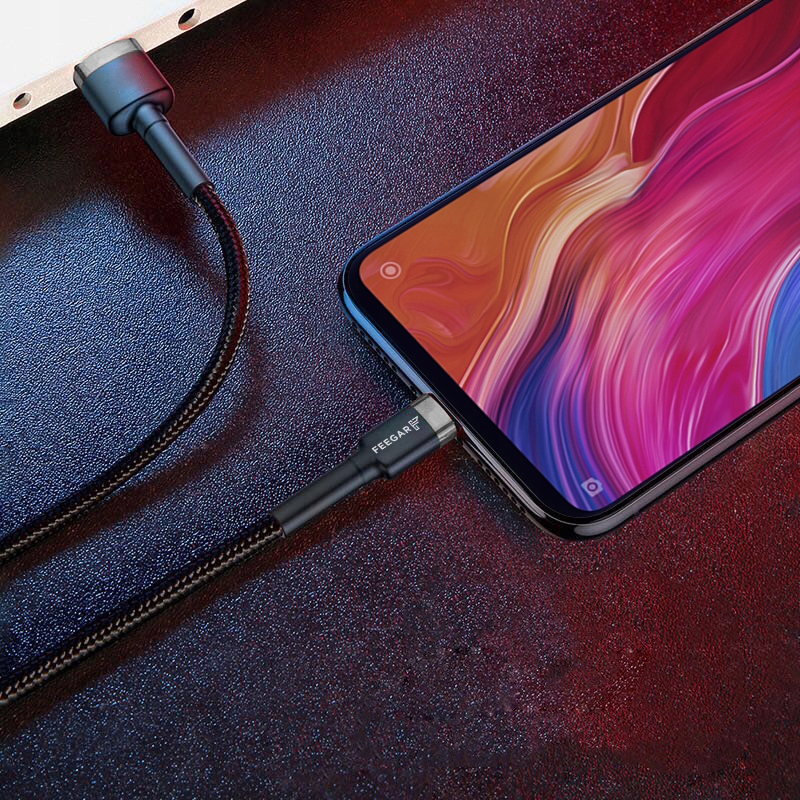 Feegar Kabel USB Lightning do iPhone przewód nylon Złącza USB - Apple Lightning