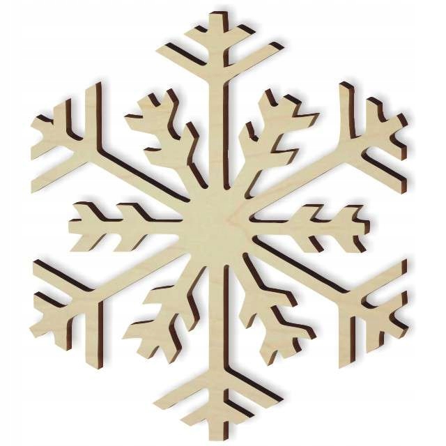 

zawieszka podkładka drewniana sklejka płatek śnieg