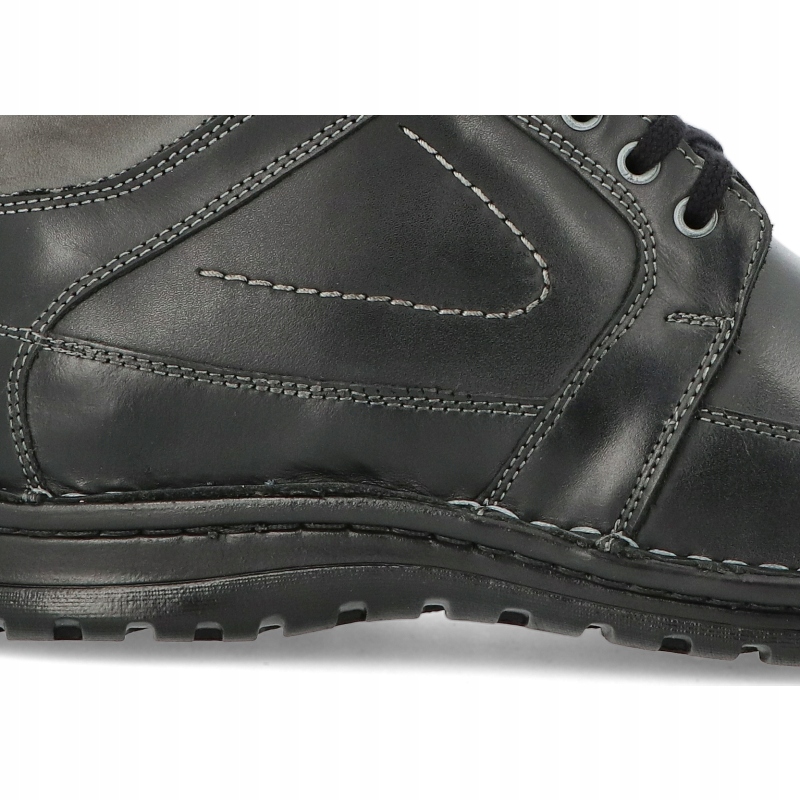 PÓBUTY ZIMOWE TRZEWIKI OCIEPLANE SKÓRA 184 CZ R 42 Materiał wkładki tkanina