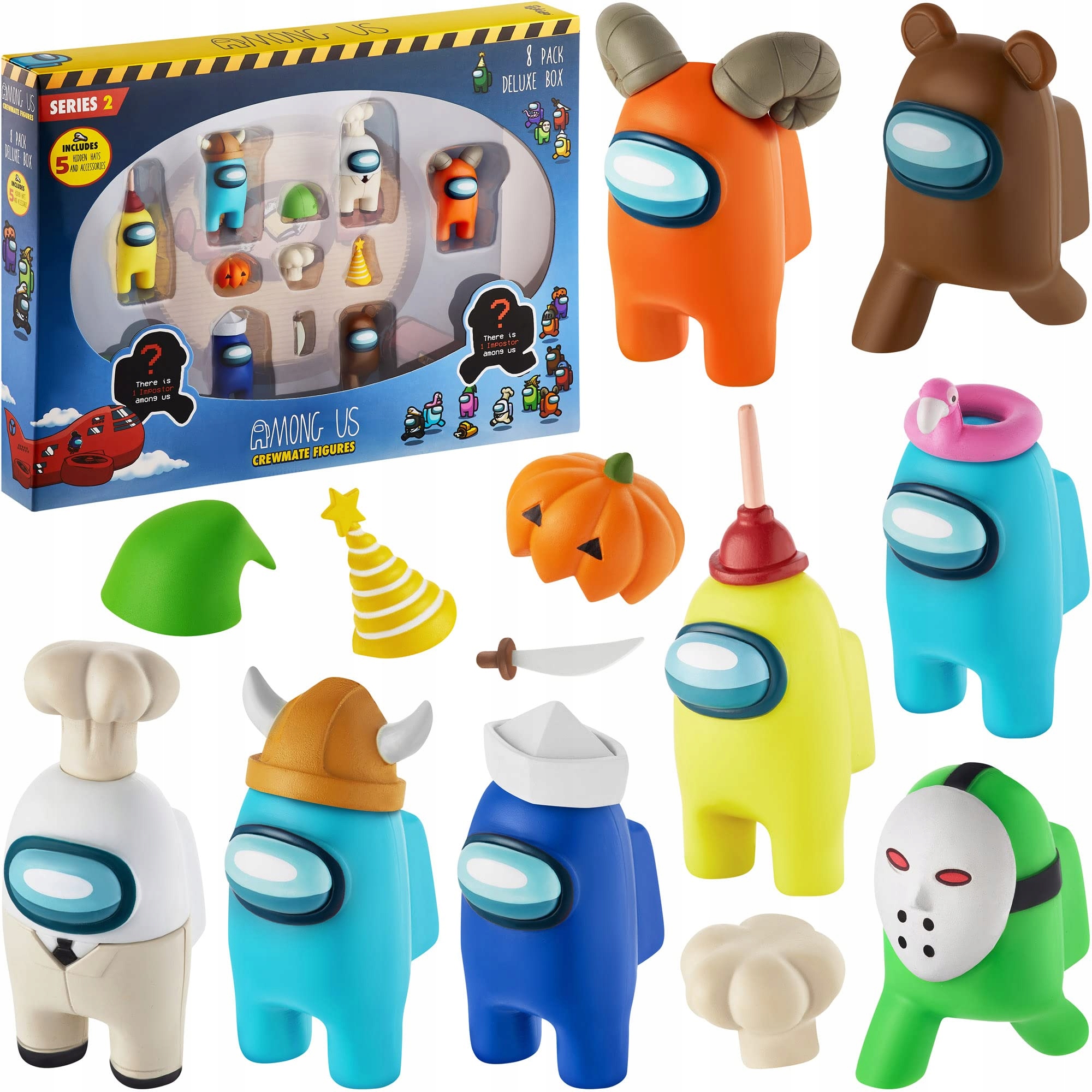 Among Us Crewmate figurki zestaw 8 sztuk Series 2
