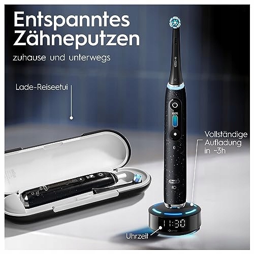 ORAL-B IO Series 10 Plus Electric Toothbrush 3 Heads Case Cosmic Black — miniatura 5