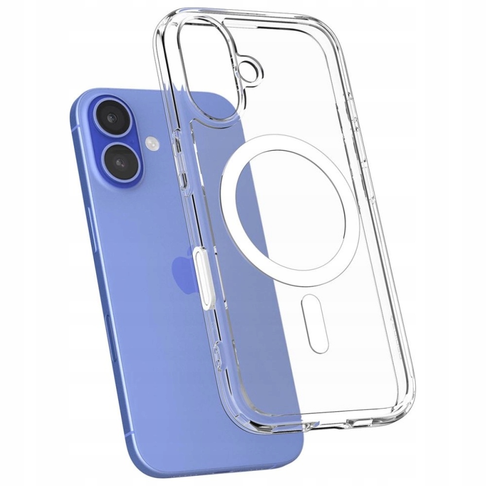 Pouzdro pro iPhone 16 Spigen Ultra Hybrid T – MagSafe kryt, průhledná bílá barva