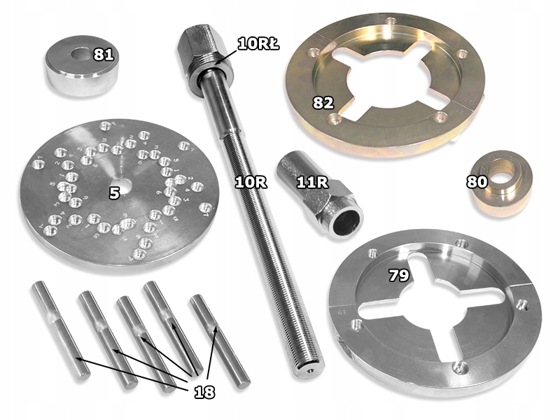 Přístroj pro výměnu náboje kola Mitsubishi Colt VI Smart Forfour I Tesam