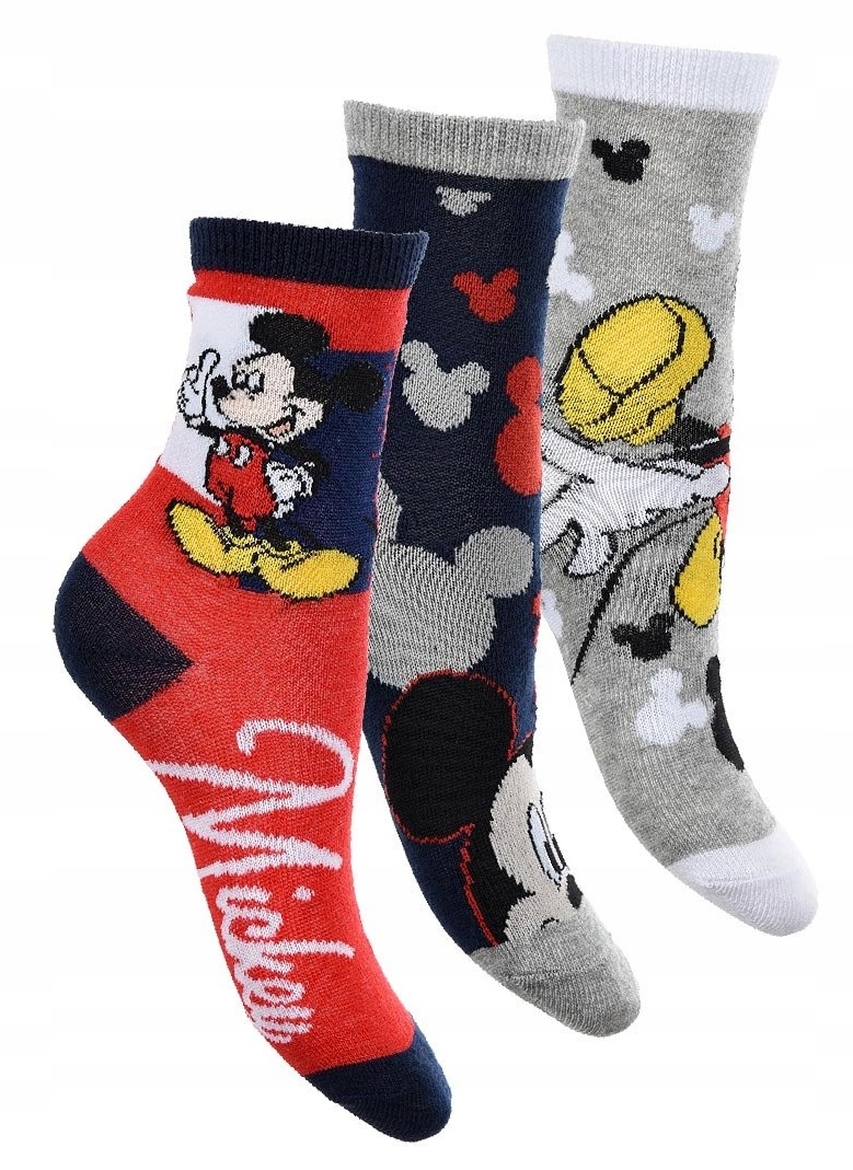 

3pak - skarpetki chłopięce Disney Myszka Mickey 23