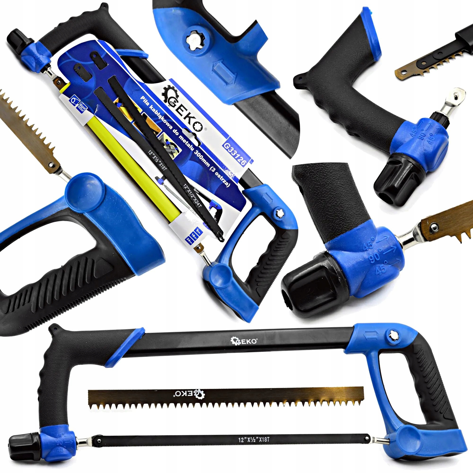 

Piła ręczna do metalu drewna 300mm 3x Brzeszczot