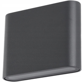 Vonkajšie fasádne nástenné svietidlo, grafitová Led nástenná lampa na terasu, dom Semi