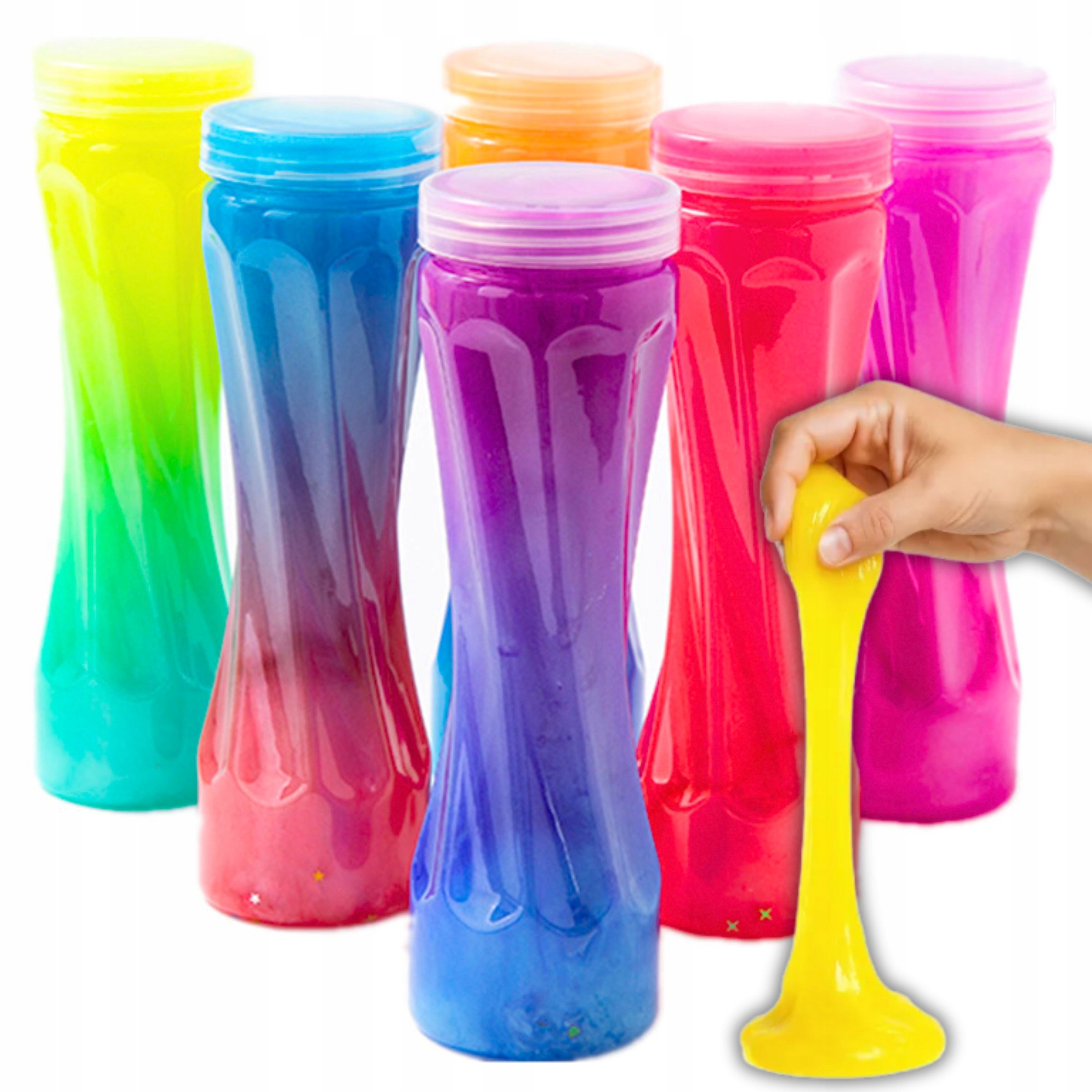SLIME GLUT MASA PLASTYCZNA KOLOROWA DUŻY ZESTAW GLUTÓW DLA DZIECI 6 - PACK Kod producenta SLIME GLUT MASA SHOPII