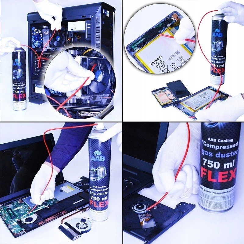 1x AABCOOLING SPRĘŻONE-POWIETRZE 750ml RURKA-60cm Kod producenta CHC025