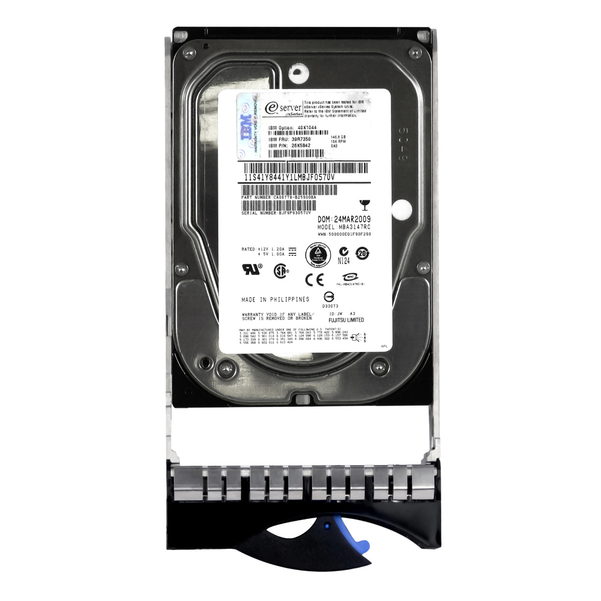 Ibm 39R7350 26K5842 146GB 15K Sas 3.5'' MBA3147RC