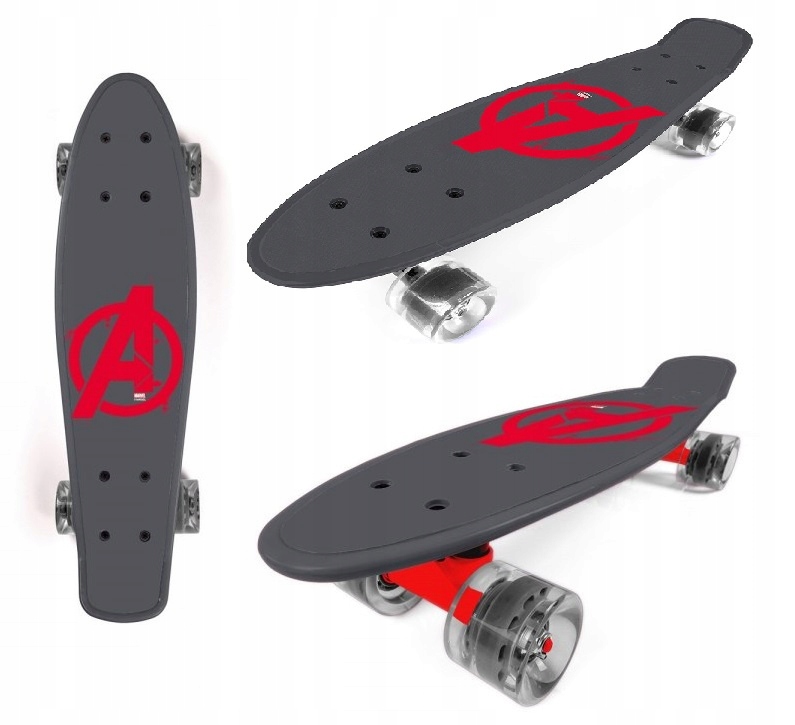 Avengers Marvel Deska Deskorolka Fiszka Dla Dzieci Mocna 55 CM