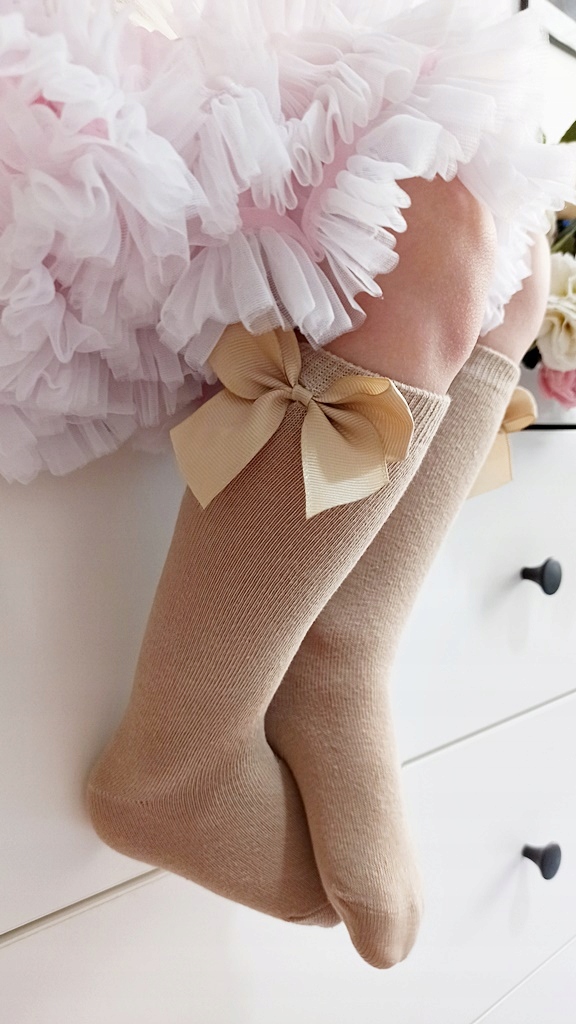 Podkolanówki skarpetki BEŻ BEŻOWE 86-92-98 1-3L Marka Inna marka