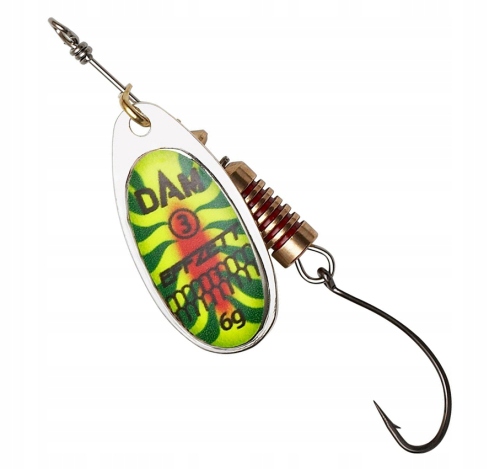 Błystka Dam Singlehook Spinner Firetiger Uv roz. 2 60616