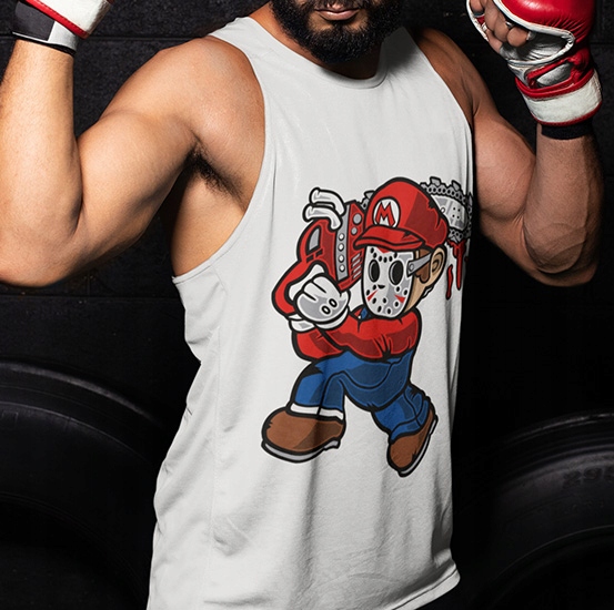 TANK TOP FILMOWE MARIO MASSACRE Marka inna