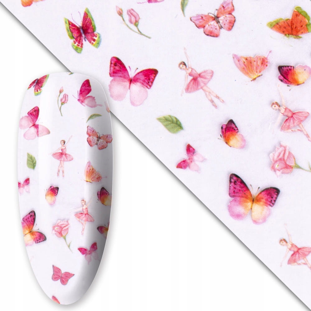 Folia Transferowa Do Paznokci Hybryd Żeli 100cm Spring Collection Nr2