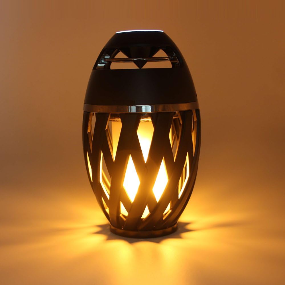 GŁOŚNIK BLUETOOTH BEZPRZEWODOWY + LAMPKA LED PROJEKTOR PŁOMIEŃ Zasilanie akumulatorowe