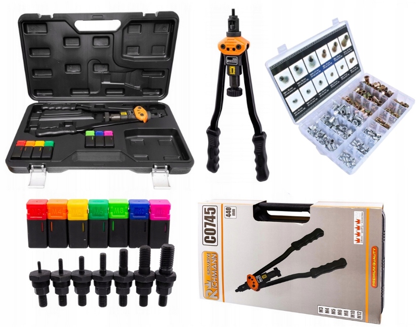 NITOWNICA NOŻYCOWA M3-M12 RICHMANN + NITONAKRĘTKI