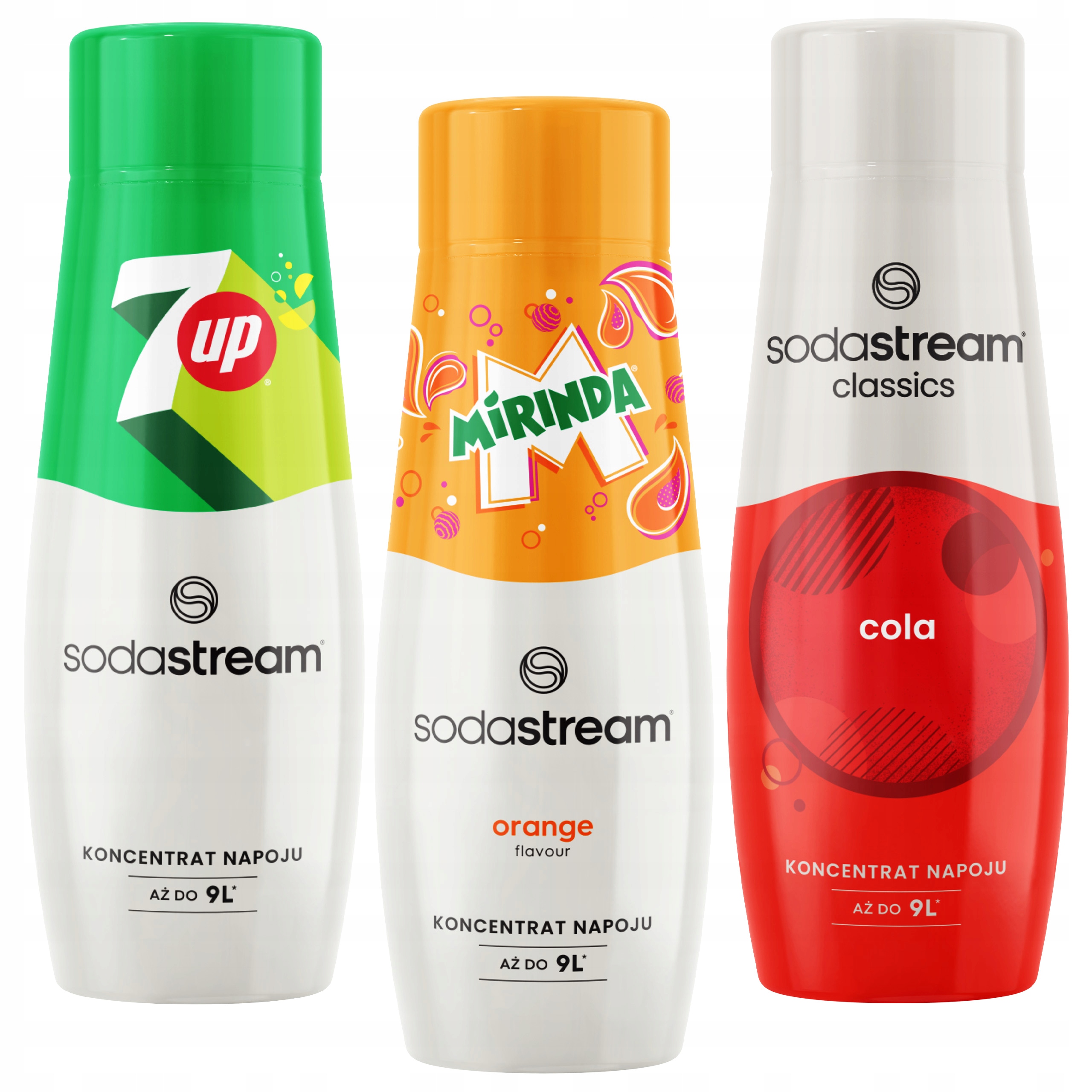 SODASTREAM Syrop COLA 7UP MIRINDA do saturatora
