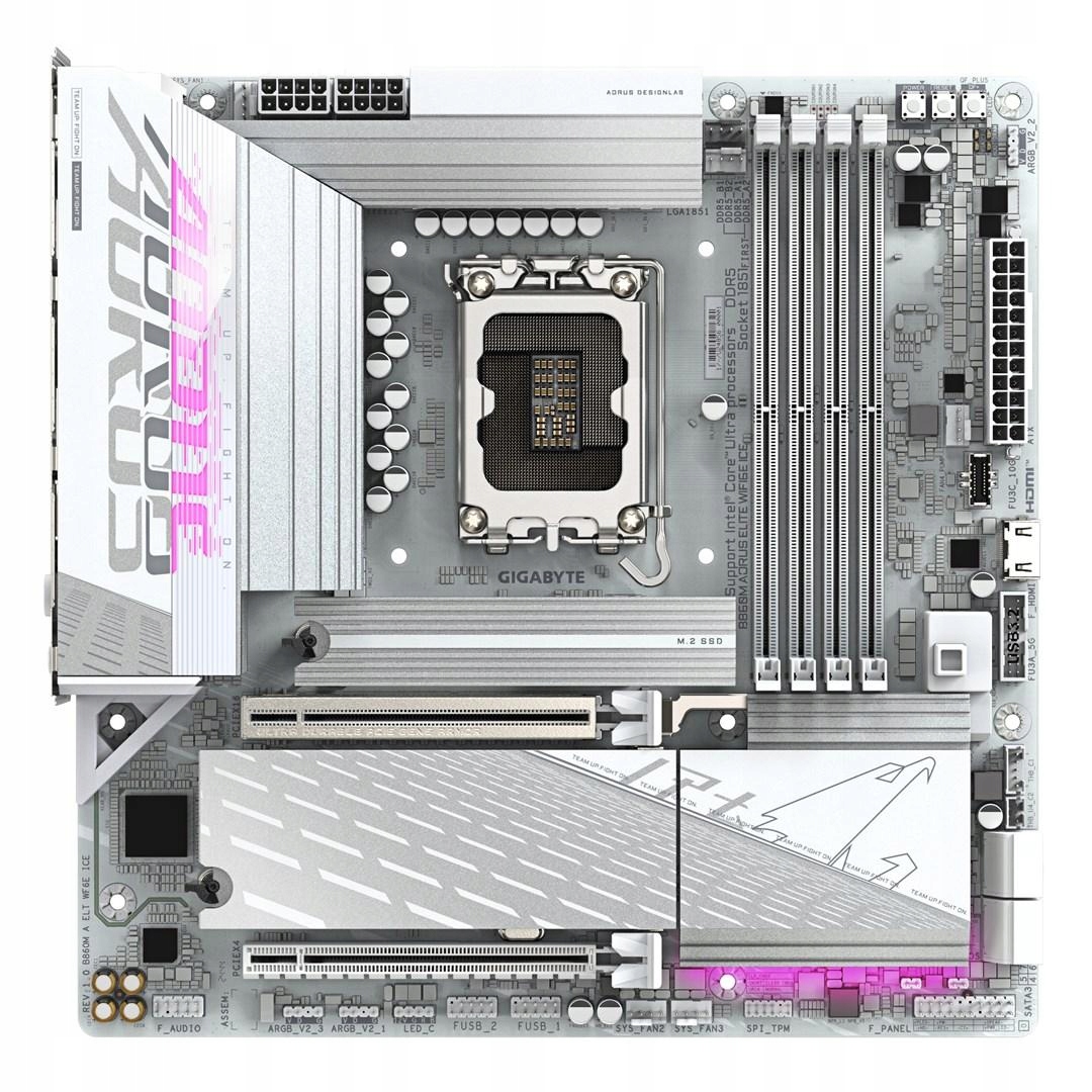 Płyta główna Gigabyte B860M Aorus Elite WF6E Ice