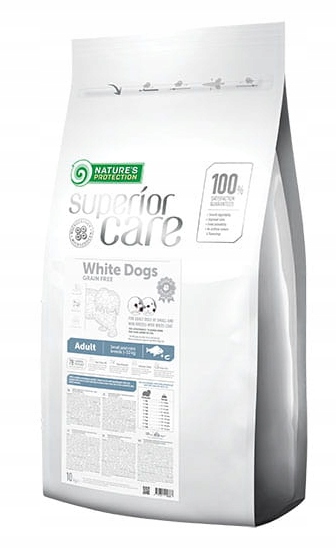 Natures Protection Karma Białe Ryby Psy Dorosłe Mini Małe Rasy 10kg