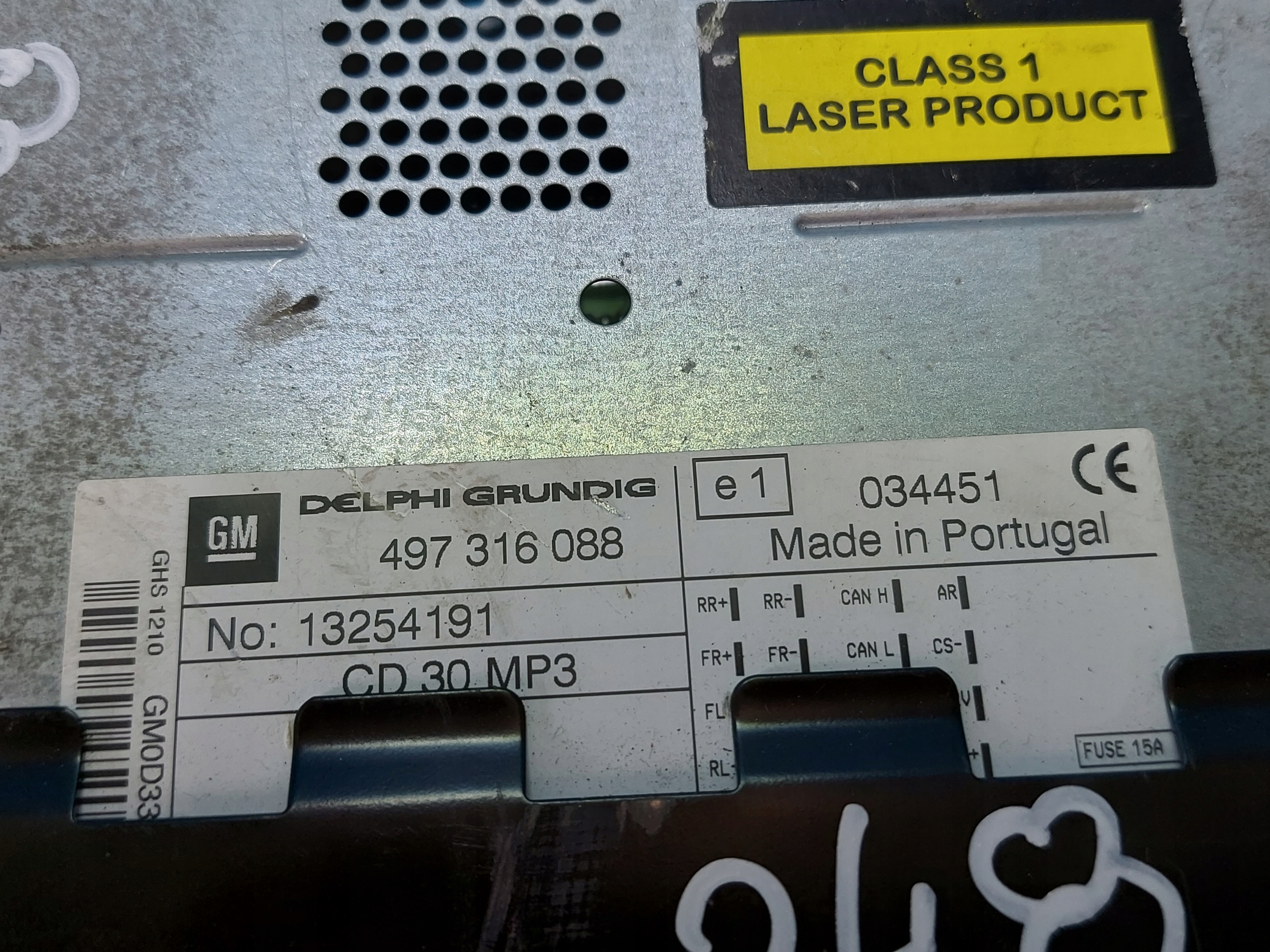 RADIO EKRAN ASTRA H CD30 497316088