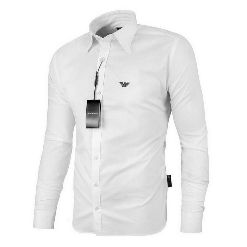 

Koszula Emporio Armani Gładka Slim Fit Klasyczna