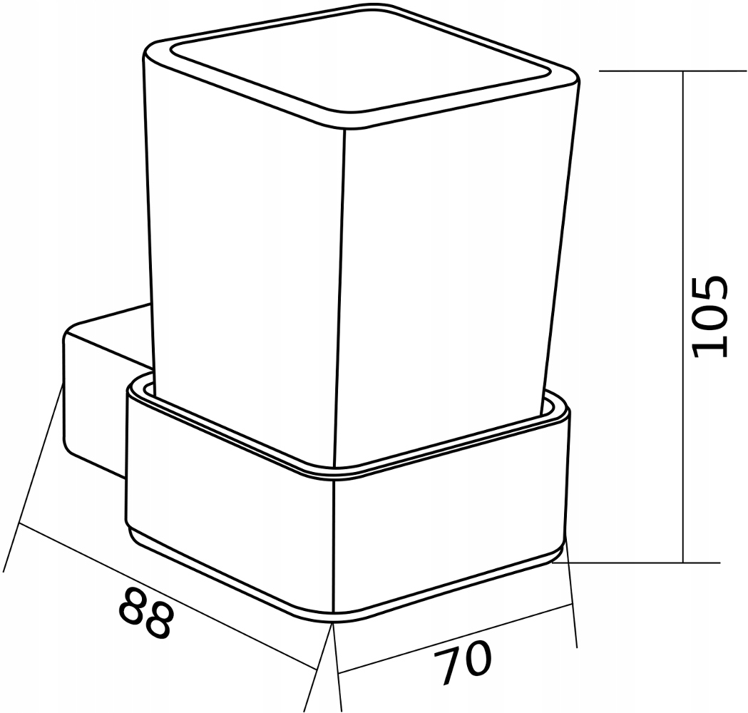 MEXEN PAVO WISZĄCY KUBEK NA SZCZOTECZKI CZARNY EAN (GTIN) 5907709172685