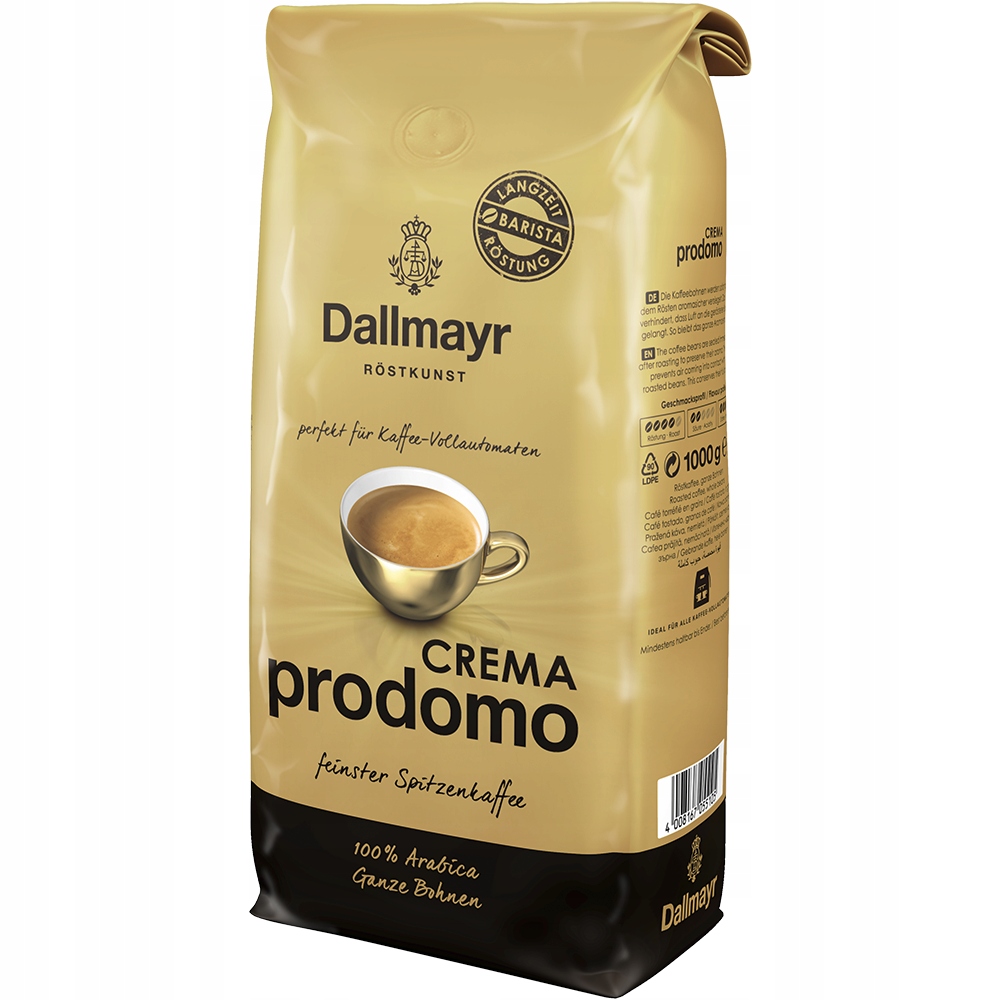 Levně Káva zrnková Arabica Dallmayr Crema Prodomo 1000 g Dárek vzorek kávy