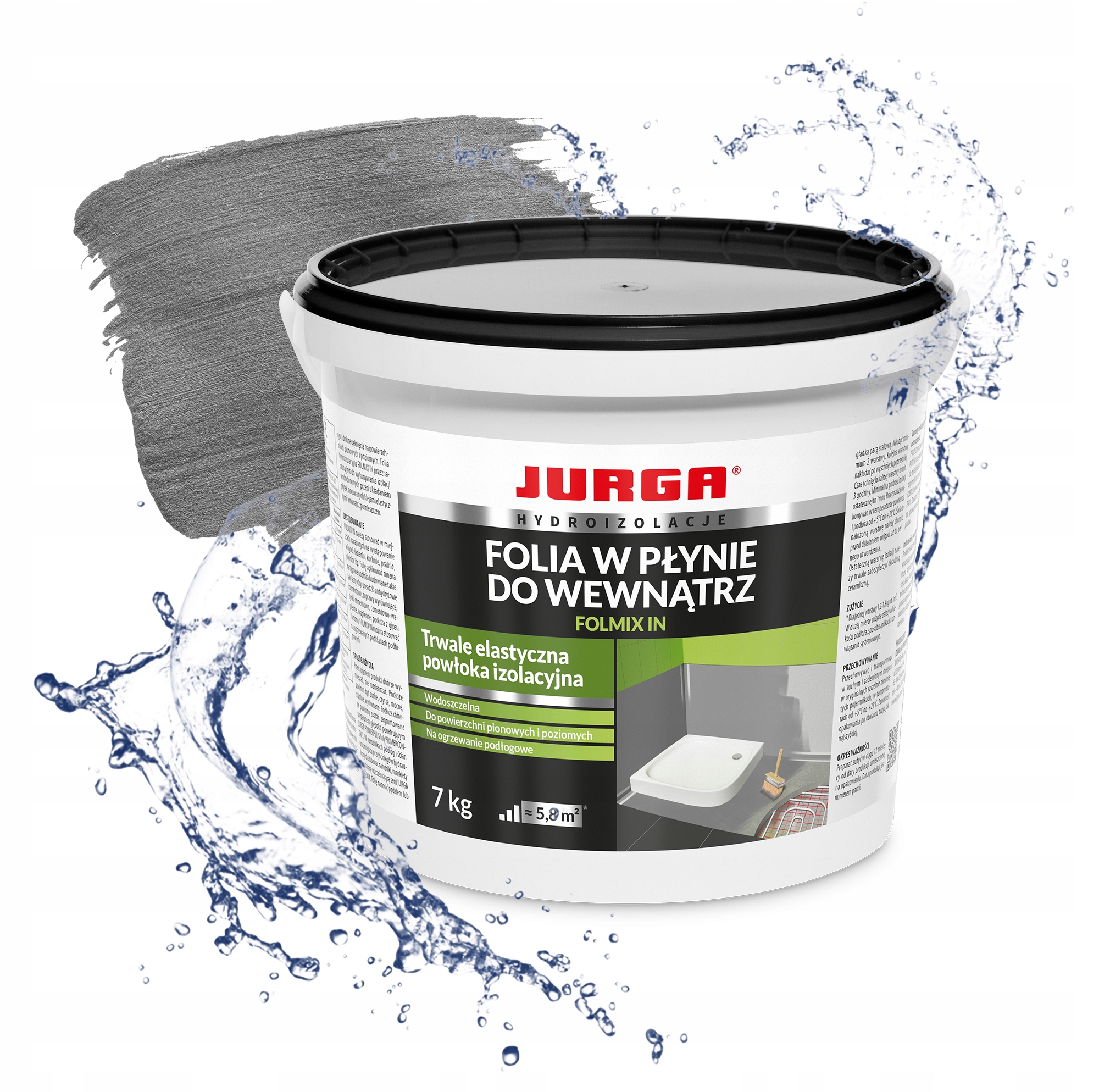 Folia w płynie DO ŁAZIENKI hydroizolacja 7kg