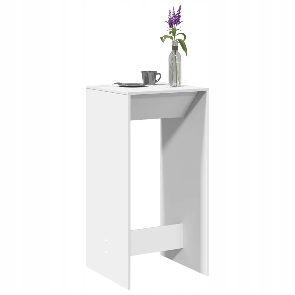vidaXL Barový stůl bílý 51 x 50 x 103,5 cm kompozitní dřevo