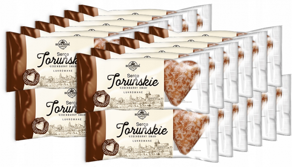 Pierniki Serca Toruńskie Kopernik 120g x44