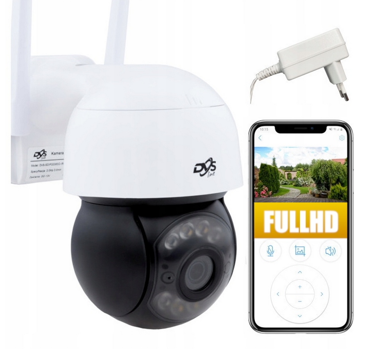 BEZPRZEWODOWA KAMERA WIFI OBROTOWA 2MPX FULL HD