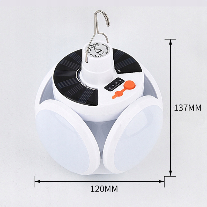 LAMPA LATARKA KEMPINGOWA LED SOLARNA USB BATERIE Model 2718220092112