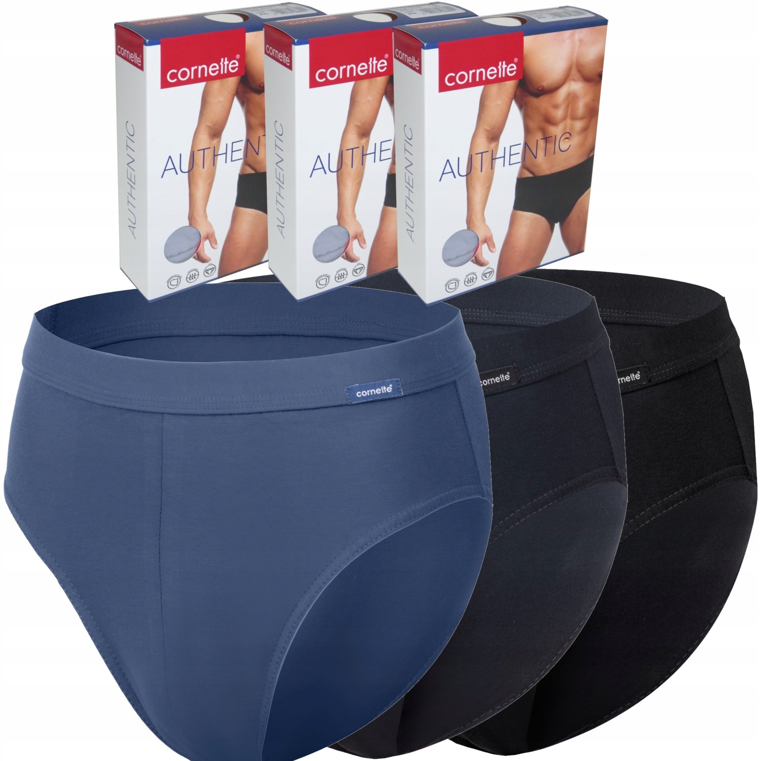Cornette slipy Authentic 221 klasyczne 3 pak 3 szt