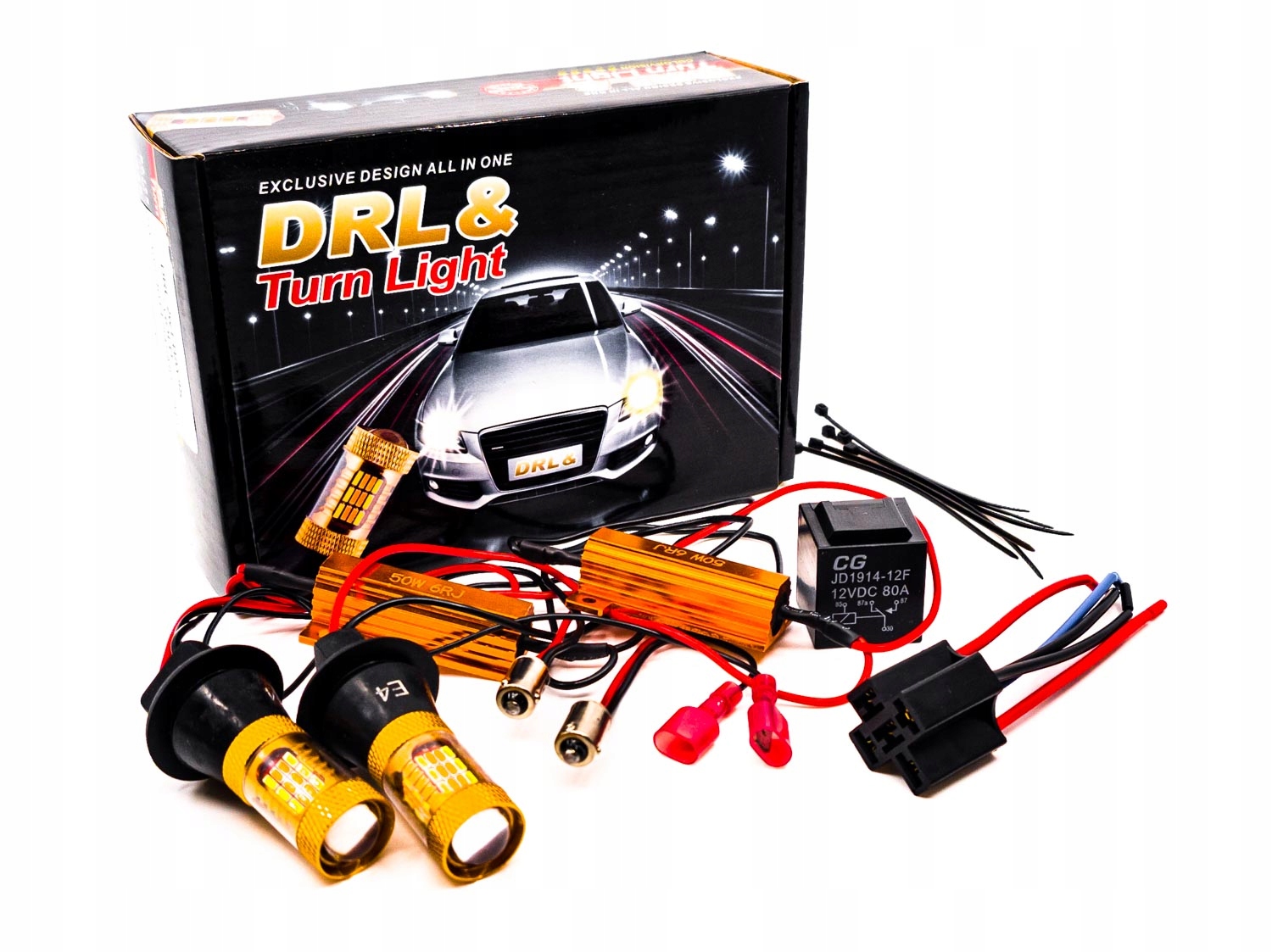 Kierunkowskazy Dzienne LED 2w1 DRL 1156 R5W Manufacturer SHR Germany