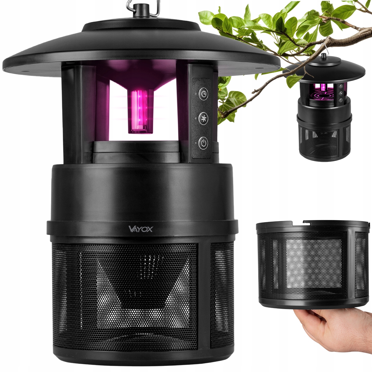 Lampa Owadobójcza Lampion Na Komary Muchy Wodoodprona Pułapka Uv Vayox