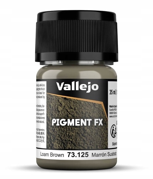Vallejo Pigments 73125 Pigment Fx Loam Brown 35ml