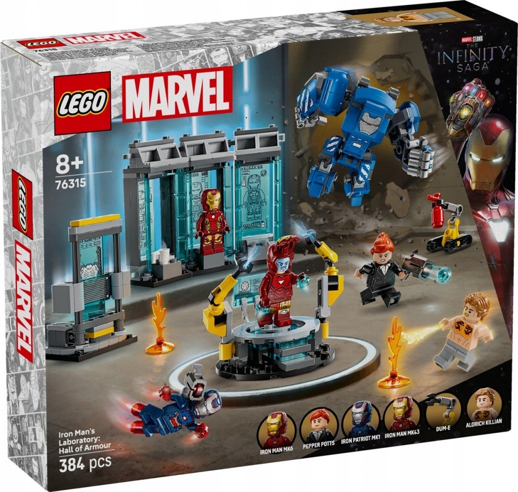 Stavebnice Heroes 76315 Laboratoř Iron Mana: Zbrojovka