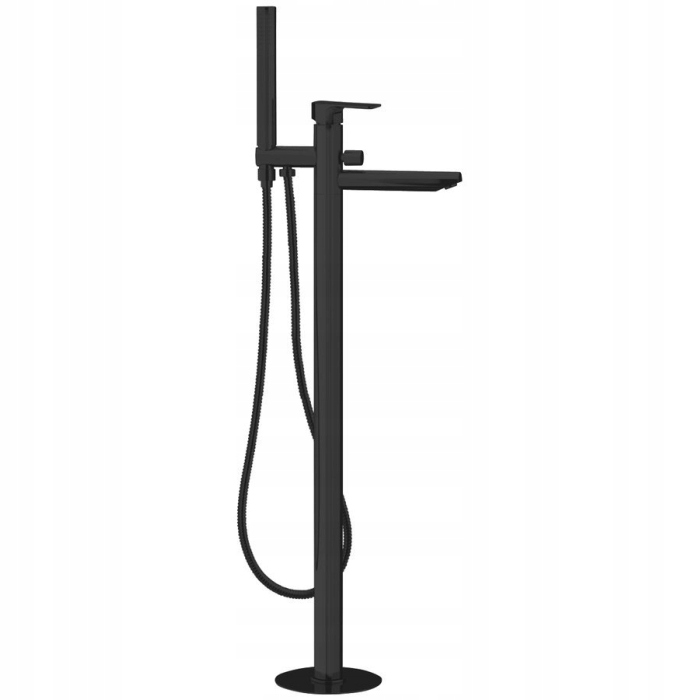 Sapho Spy voľne stojaca vaňová batéria, čierna matná