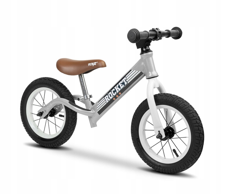 Toyz Rowerek Biegowy Metalowy Rocket Szary Grey