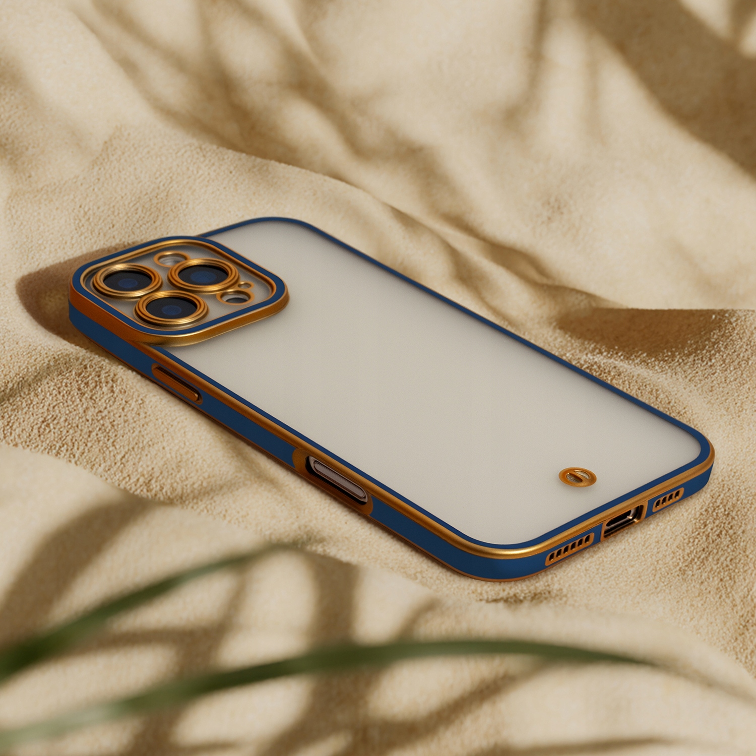 Nakładka Silky Gold do iPhone 16 6,1" niebieska