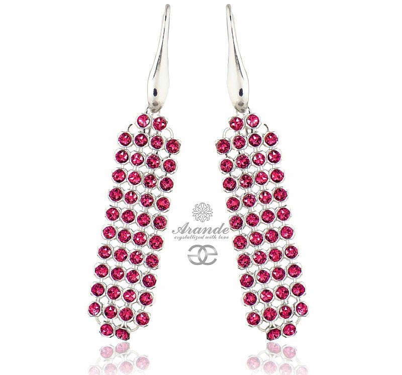 Křišťálové Náušnice Rose Crystallized Arande