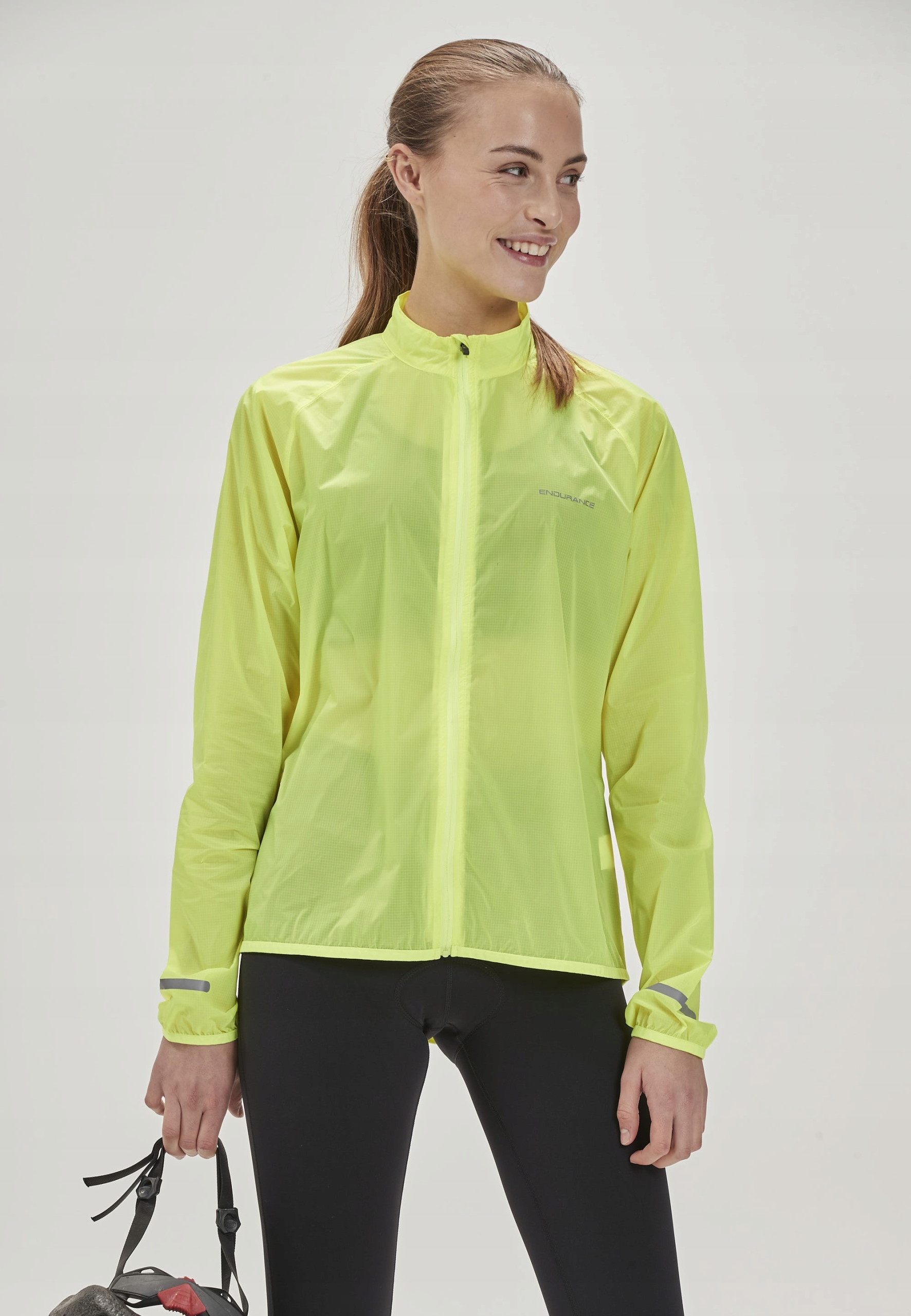 Dámská cyklistická bunda Endurance Immie žlutá 36