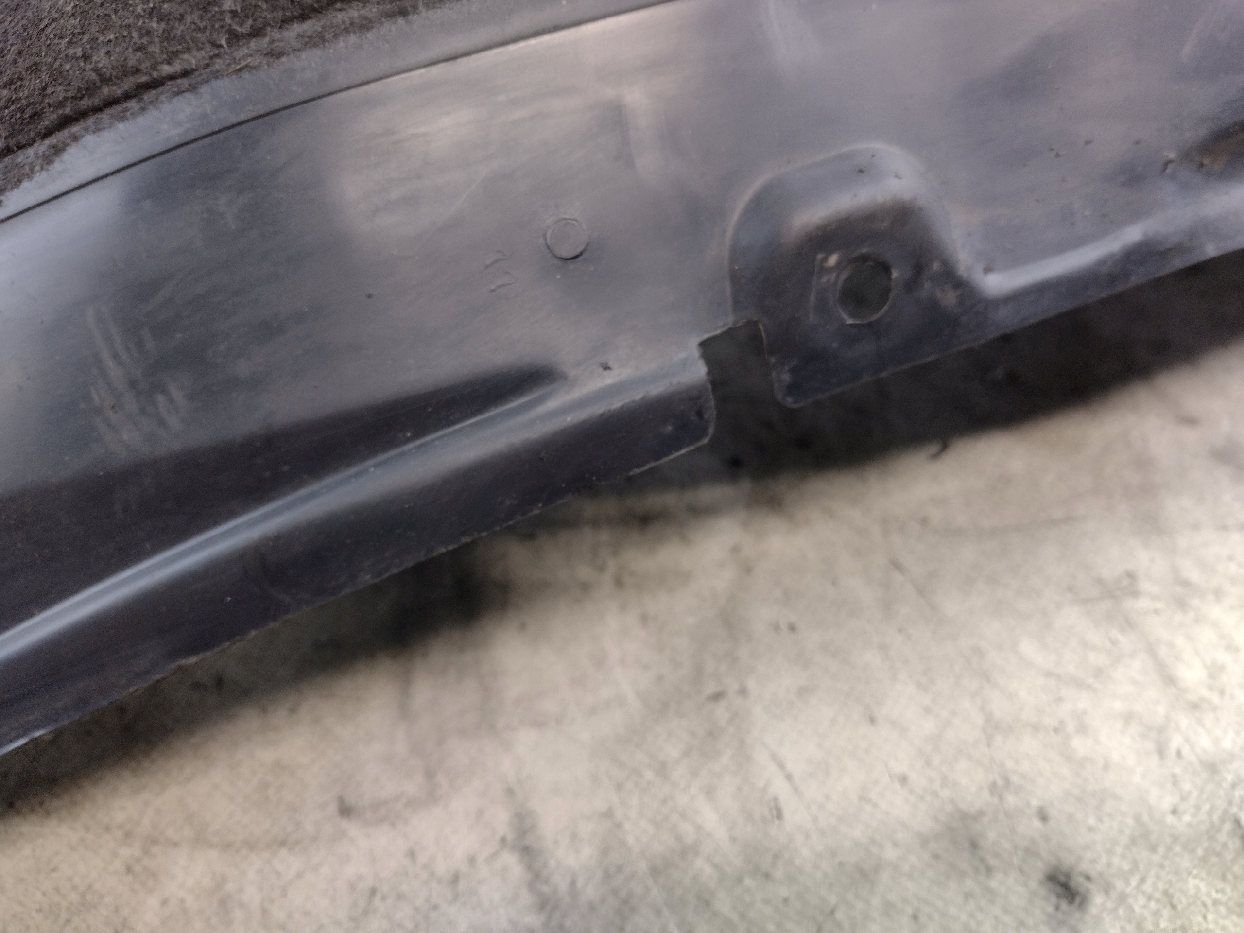 mudguard left front part rear Opel Astra J IV 13354313